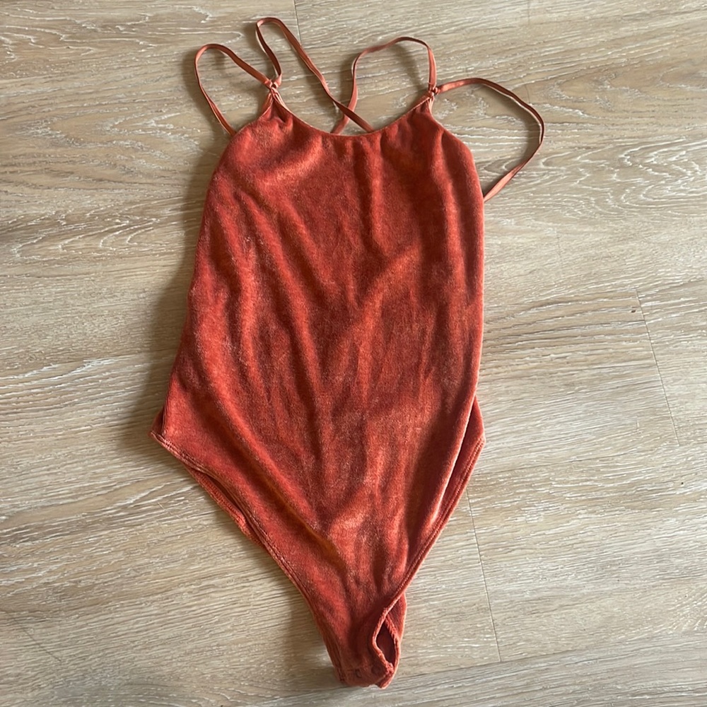 UO OUT FROM UNDER VELVET BODYSUIT
